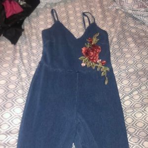 Denim romper